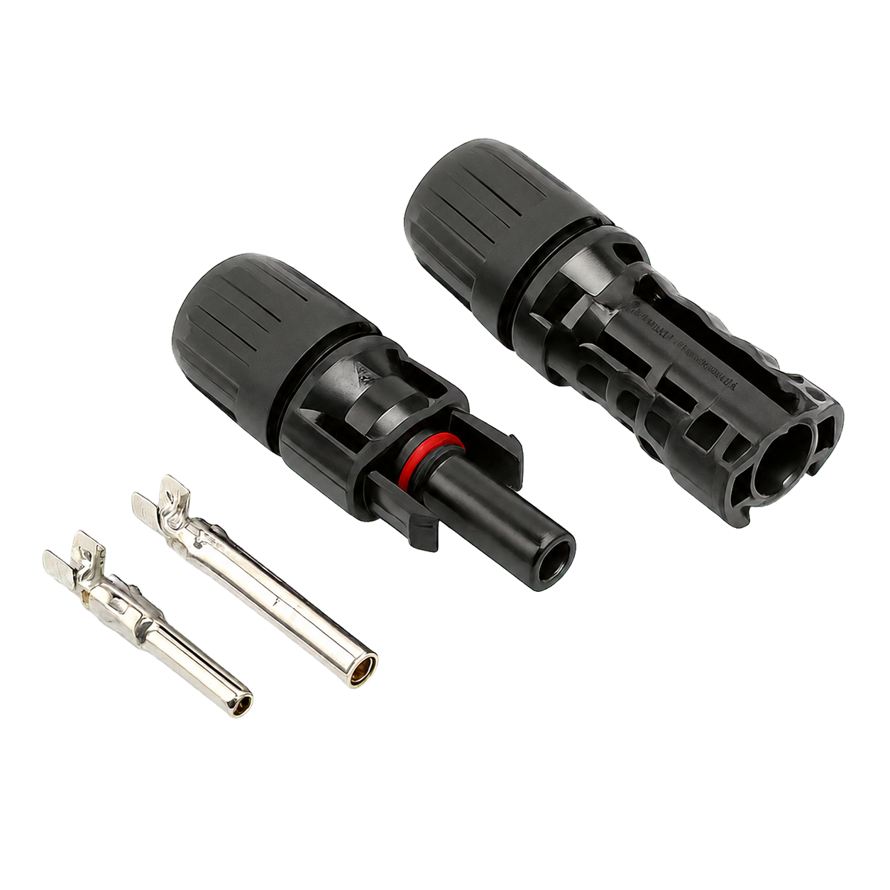 PV-FT-04 MC4 solar connector pair and metal contacts